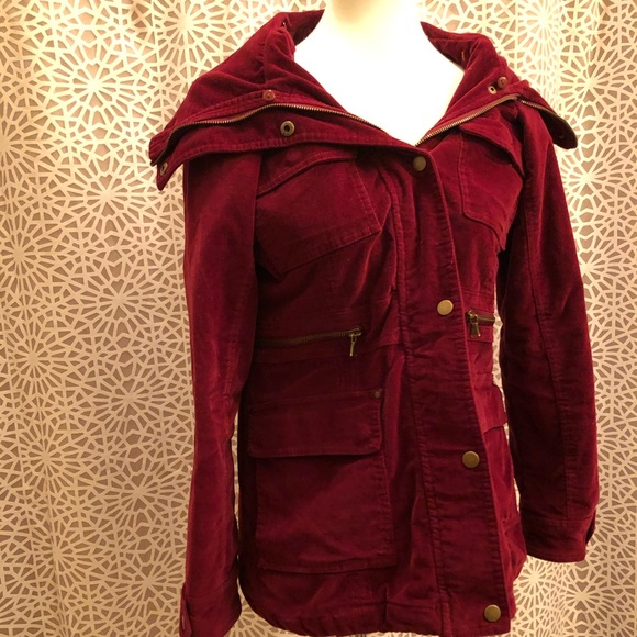 New York & Company Burgundy Red Zip Up Jacket - Picture 2 of 8